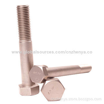 Stainless Steel Hex Bolts, DIN931, Thread Length Customized